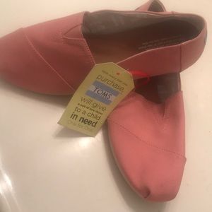 Coral Toms Slip Ons